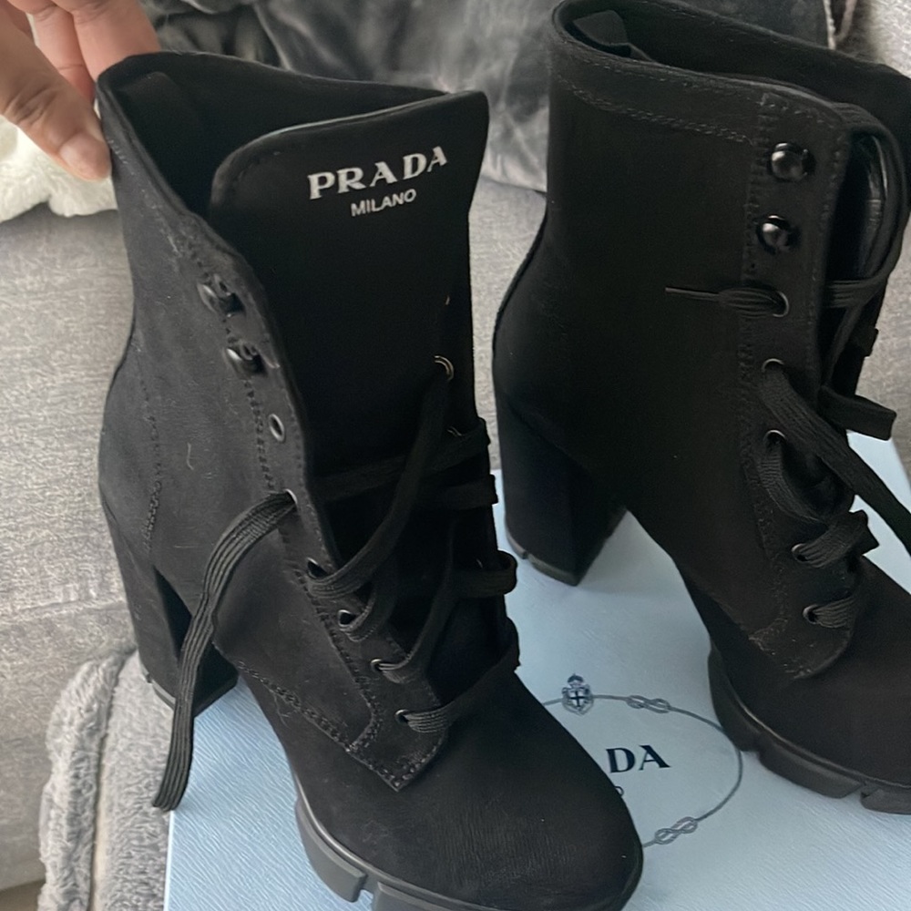 Prada Denim Boots - Picture 3 of 5